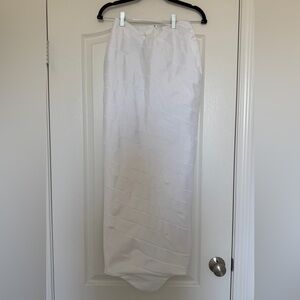 Elegant White 2 piece skirt set